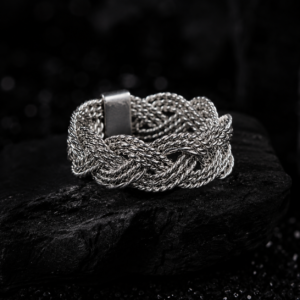 Anillo de plata Torsión