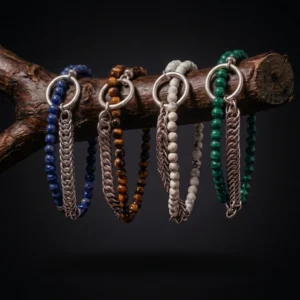 Pulsera de plata arquetipo piedras naturales